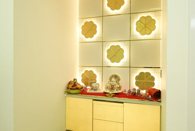 Mandir interior design services in Rohini